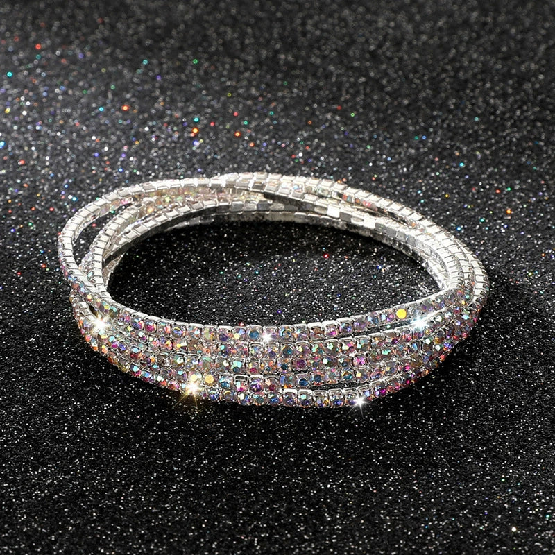UNI-10605-1 - Multi Diamonds Silver - Bracelet