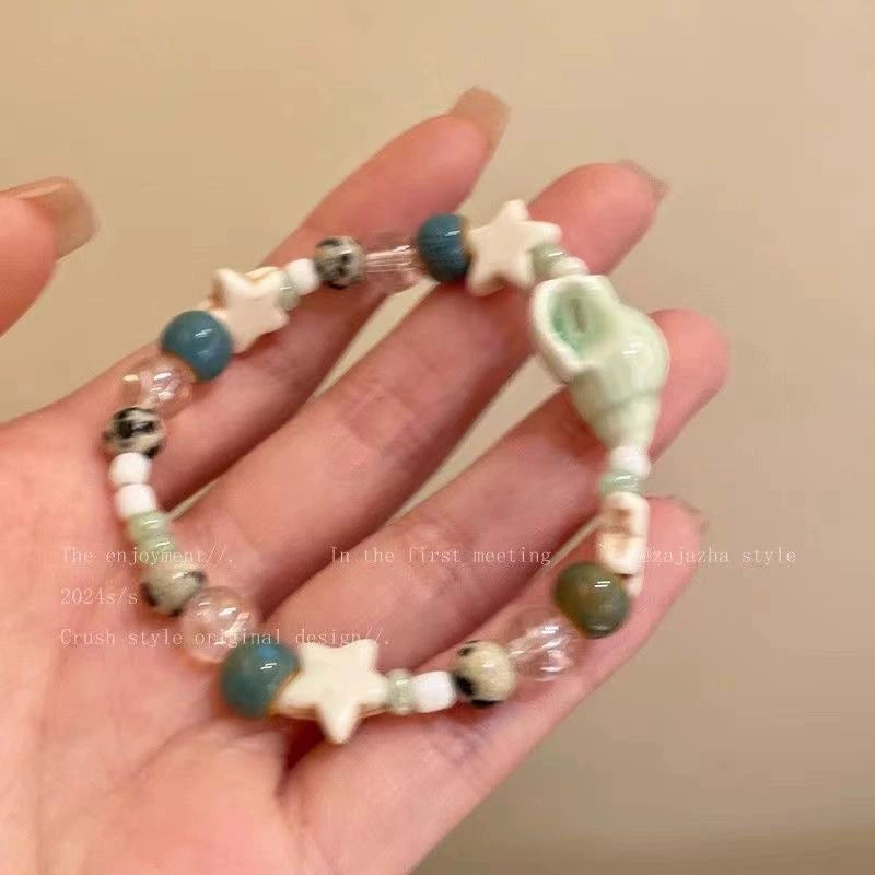 UNI-12318 - Sea Shell & Star Fish - Bracelet Style 2