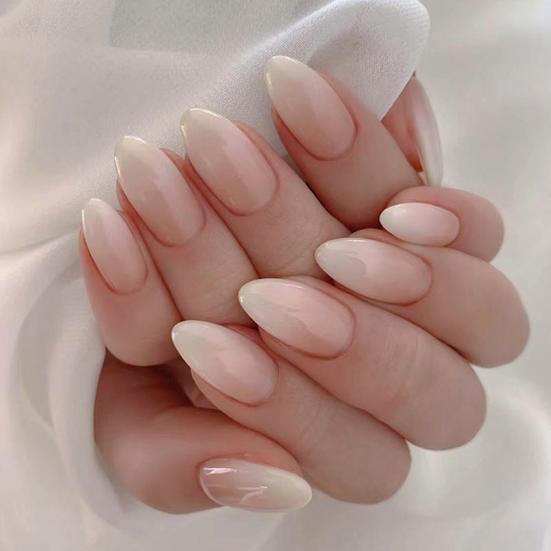 N-468 - Gradient Color - Press On Nail Set Of 24 - Free 24 Pcs Sticker Sheet Included