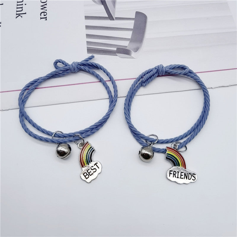 UNI-12147 - Best Friends Rainbow Blue - Bracelet Set