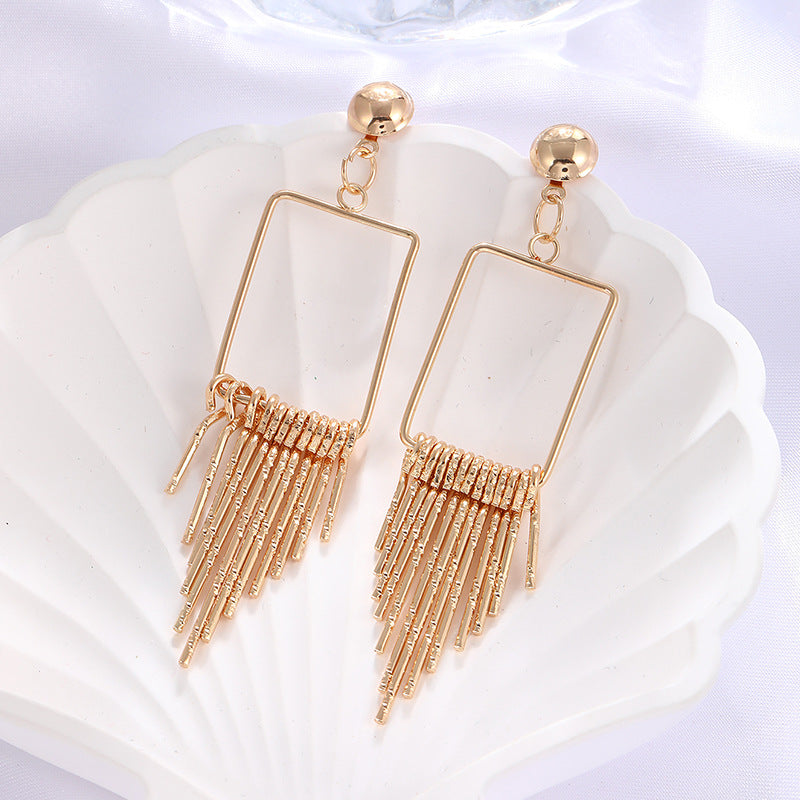 UNI-10944 - Classy Square Gold - Earring