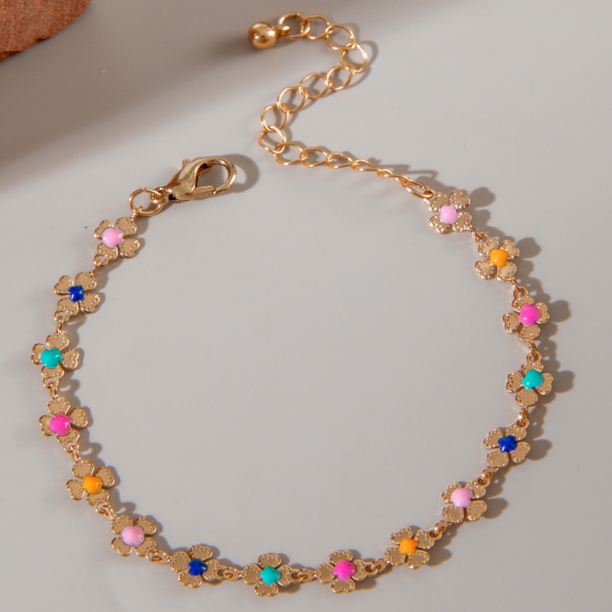 UNI-10784 - Multi Flower Gold - Bracelet