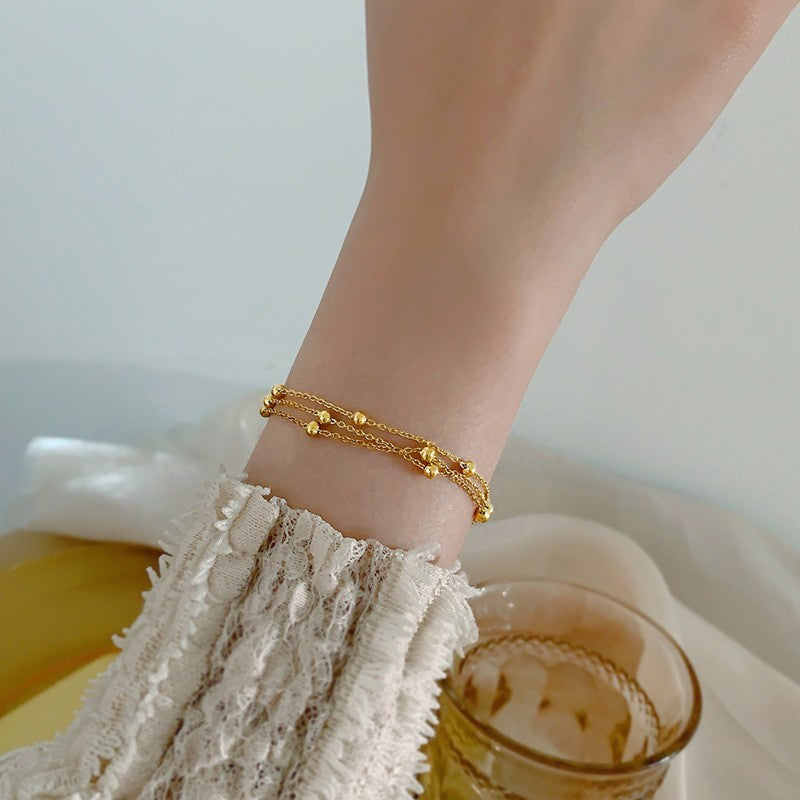 SS-12519 - Gold Foil 3 Layered - Bracelet