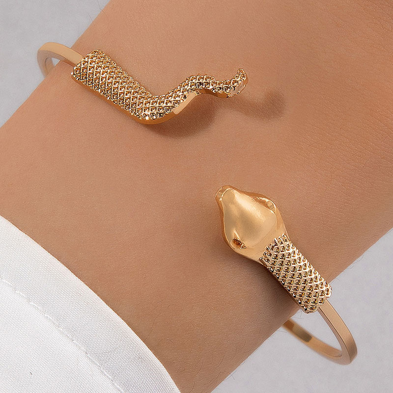 UNI-11106 - Gold Snake Bangle - Bracelet