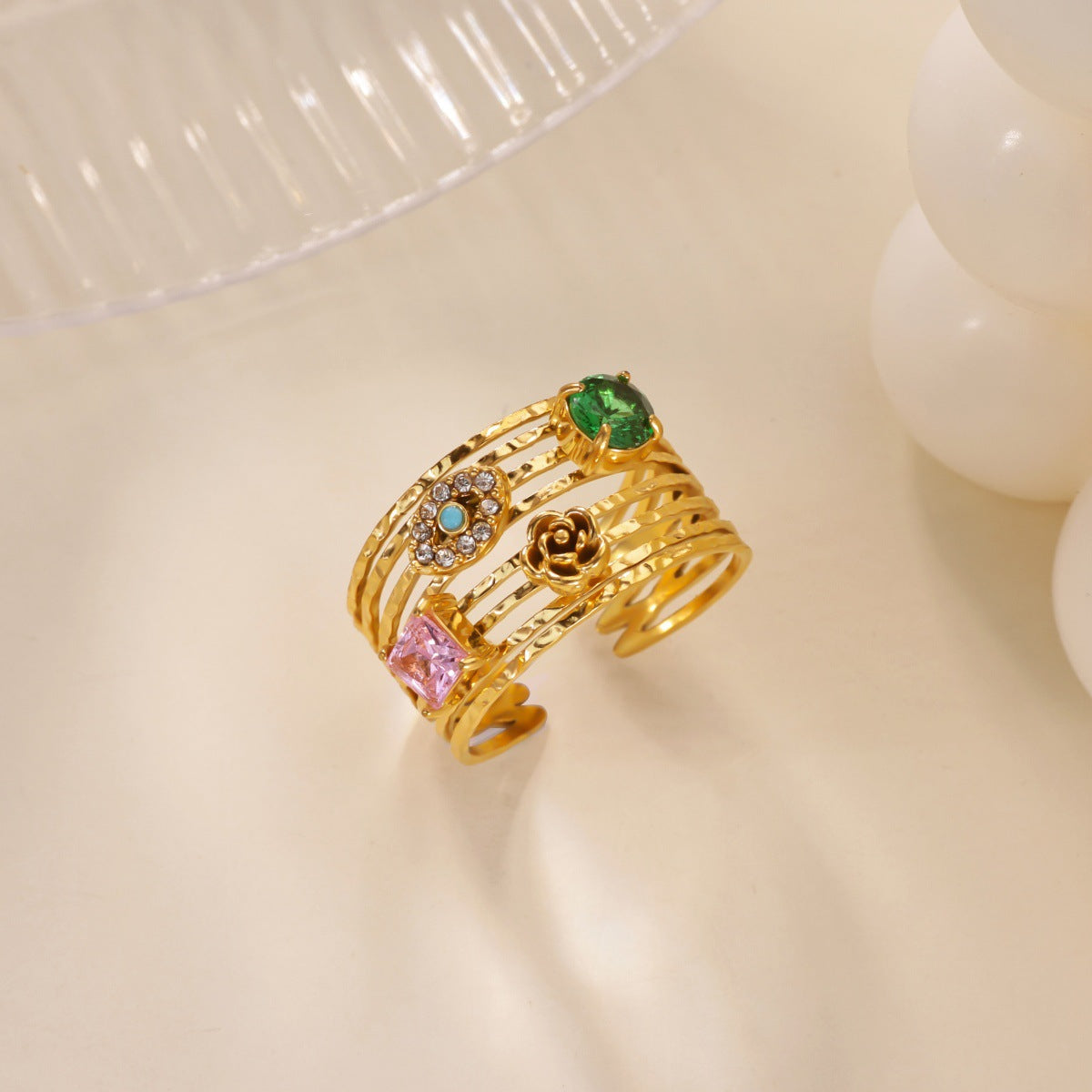 SS-12548 - Multi Gem Series - Ring Style 3