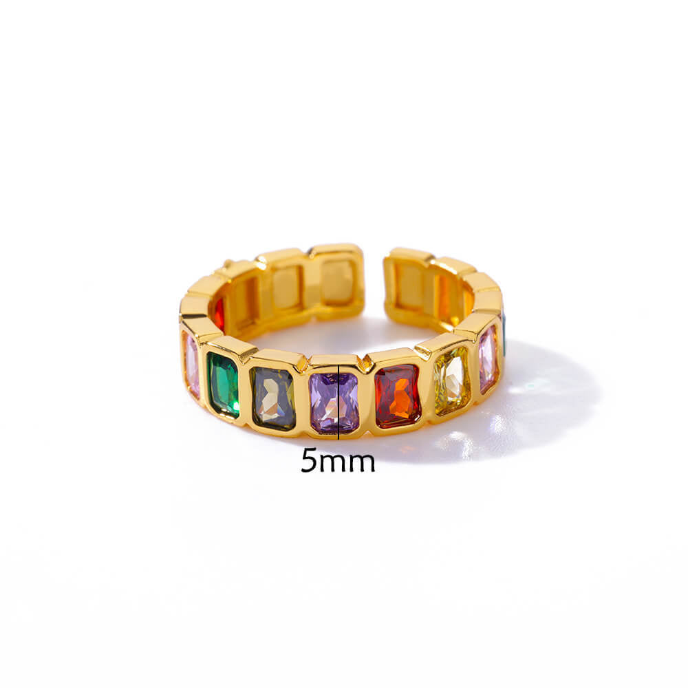 SS-12557 - Multi Gem Series - Ring Style 12