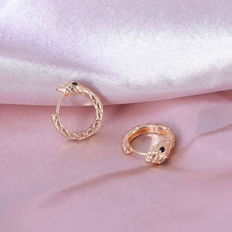 UNI-10486 - Gold Snake - Earring