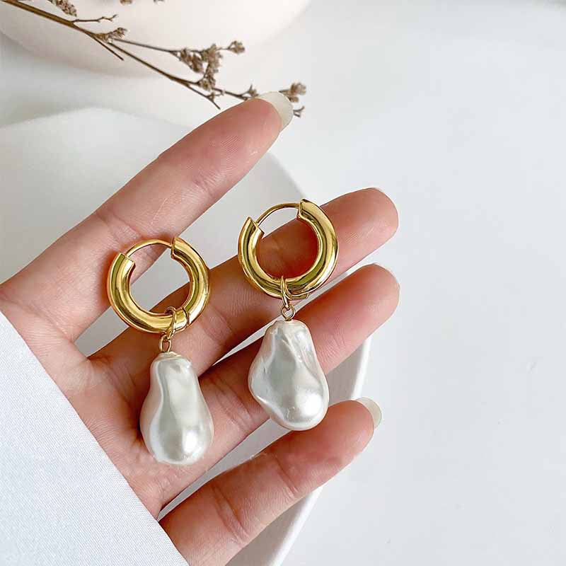 UNI-11335 - Fancy Pearl Gold - Earring