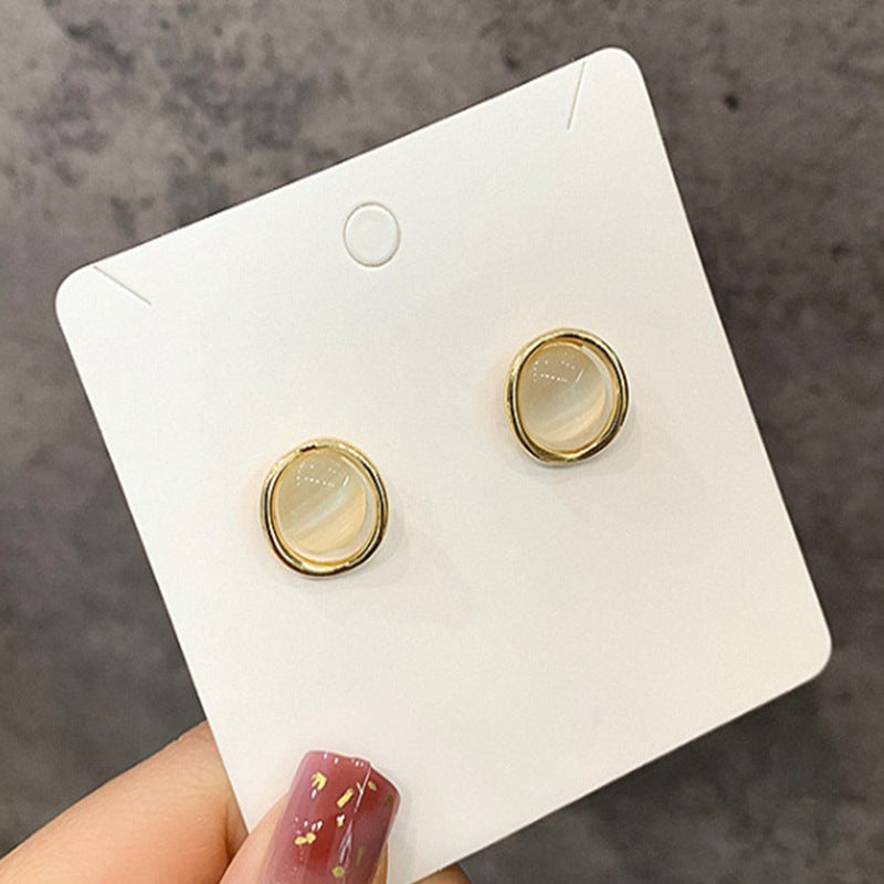 UNI-10057 - Crystal Stone Gold - Earring