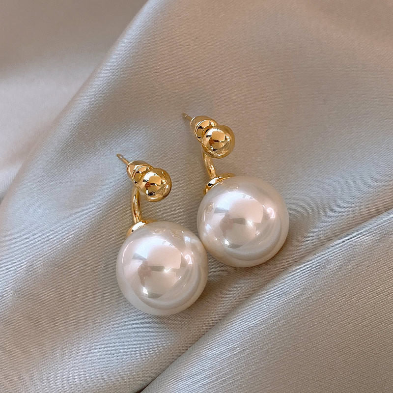 UNI-11240 - White Pearl Gold - Earring