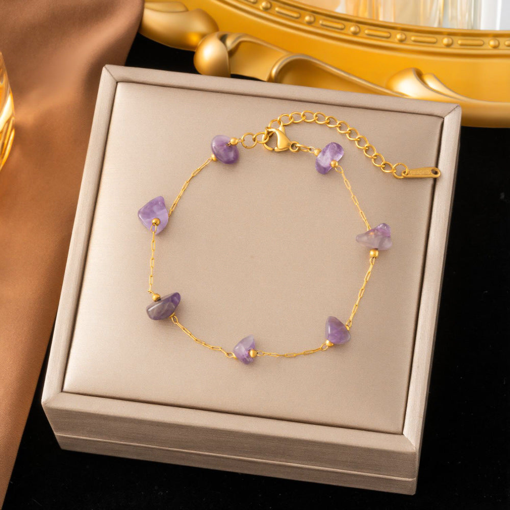 SS-12536 - Lilac Natural Stone - Bracelet