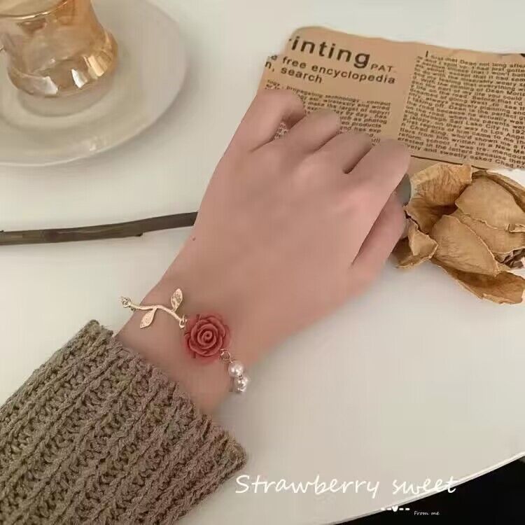 UNI-12280 - Rose Flower Pink - Bracelet