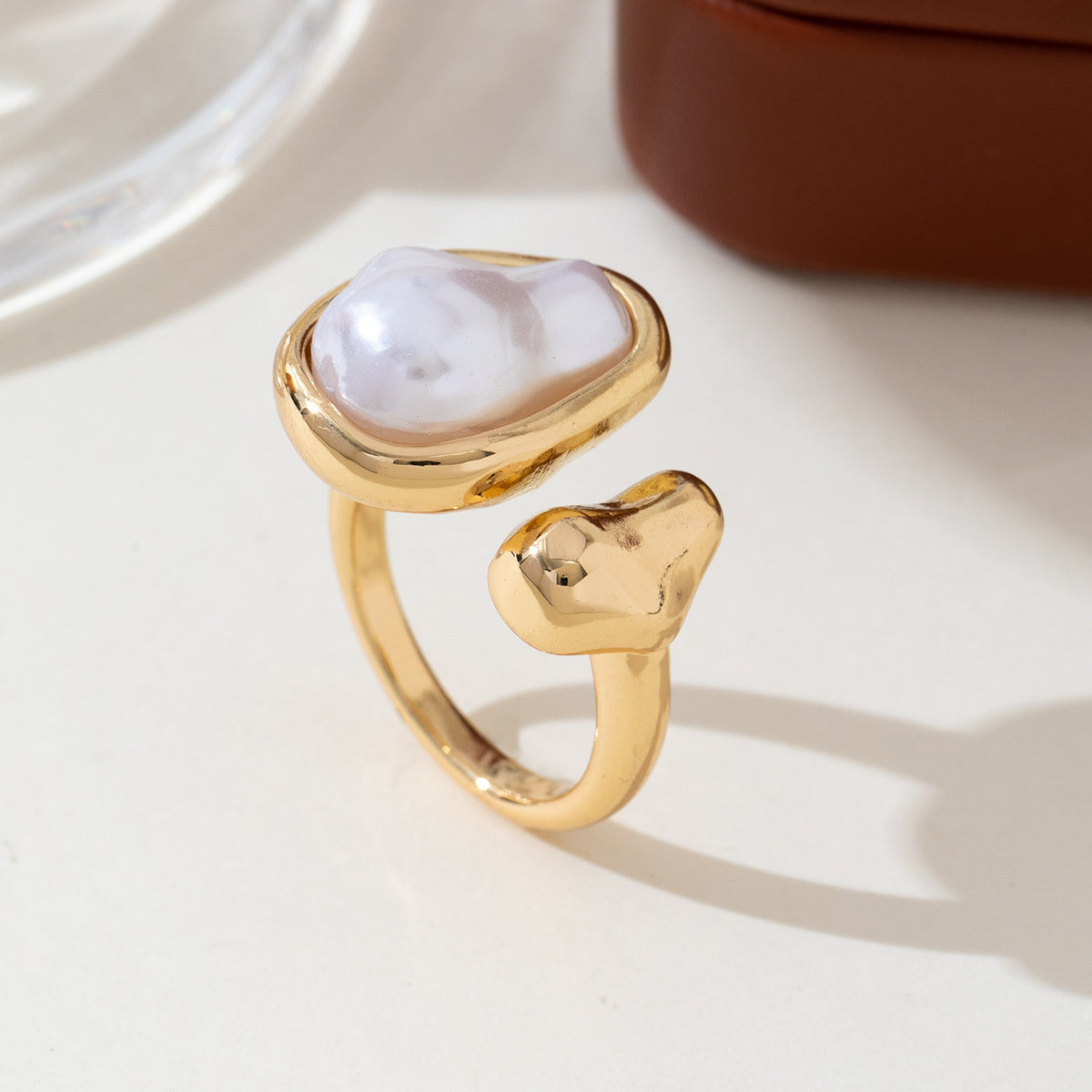 UNI-12696 - Pearly Gold Foil Series - Ring Style 2