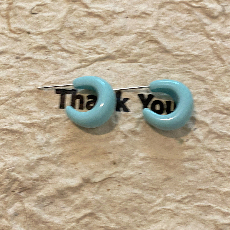 UNI- 11549 - Chunky Blue - Earring