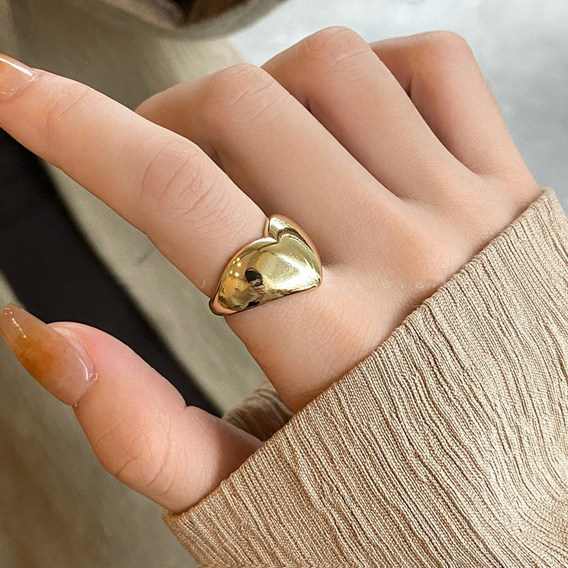 UNI-11320 - Gold Heart - Ring