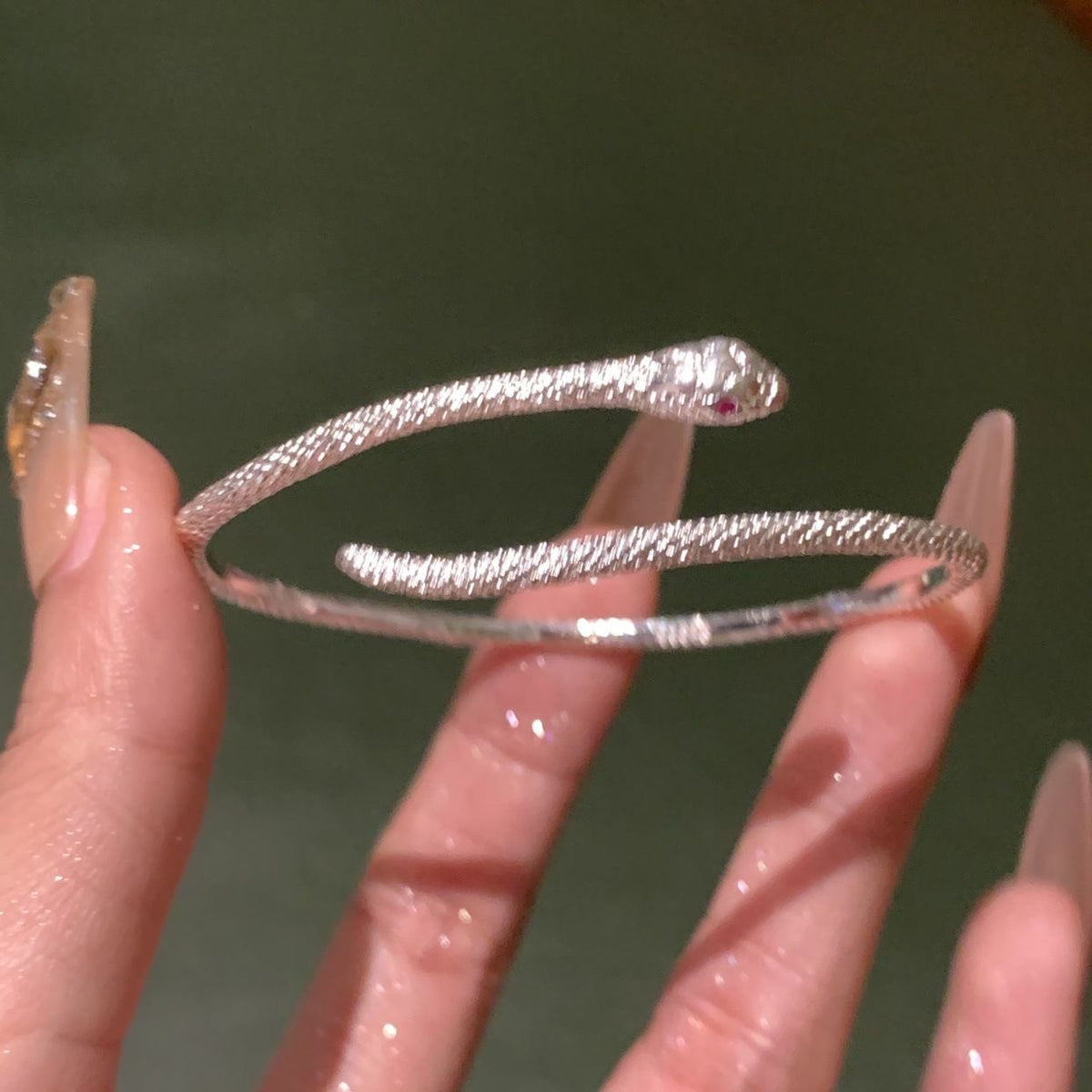 UNI-12320 - Silver Snake - Bracelet