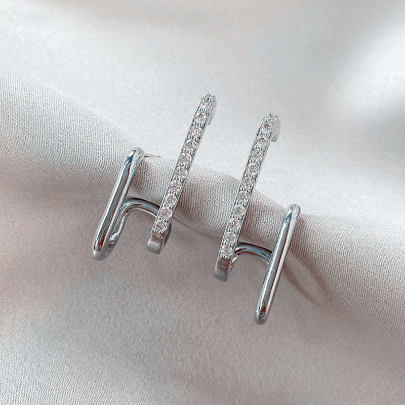 UNI-12605 - Trendy Silver - Earring