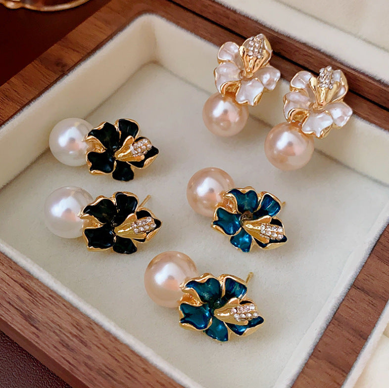 UNI-11274-75 - Shiny Flower - Earring