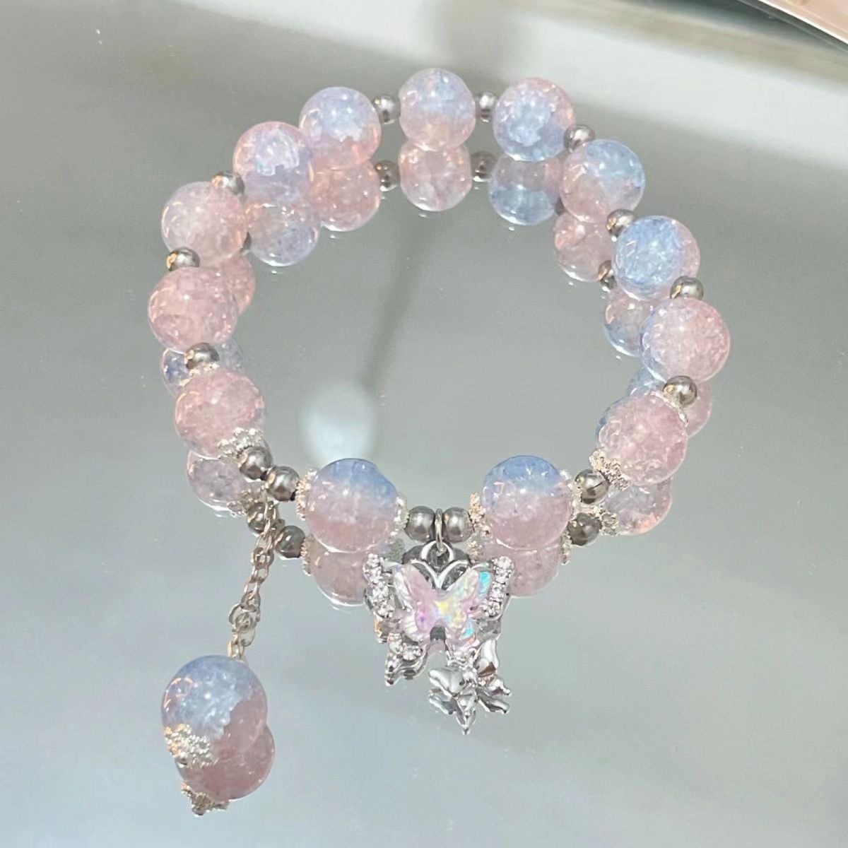 UNI-11167 - Magical Pink Stone Silver - Bracelet