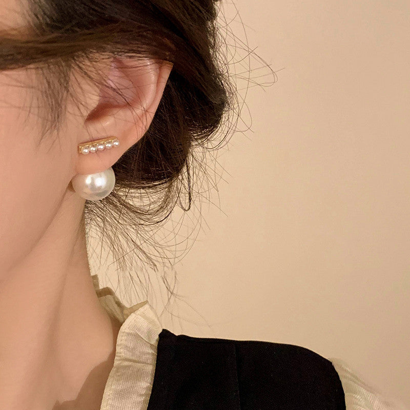 UNI-12241 - Pearl & Gold - Earring