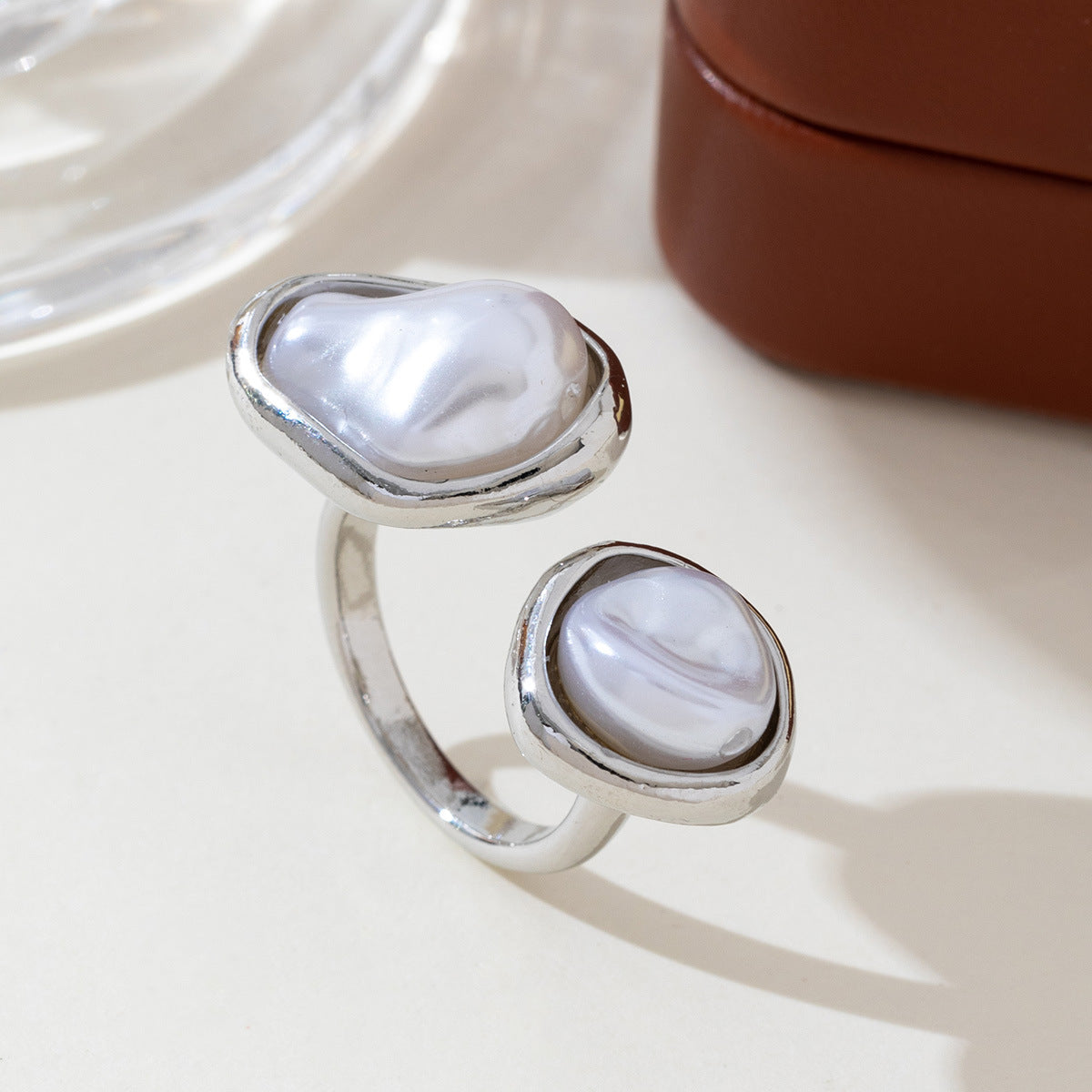 UNI-12702 - Pearly Silver Foil Series - Ring Style 4