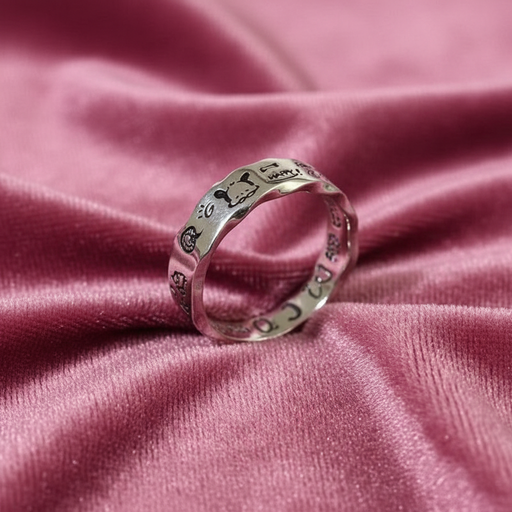 UNI-12332- Happy Pochacco Silver - Ring
