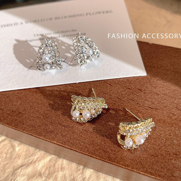 UNI-12830 - Fancy Gold Pearl - Earring