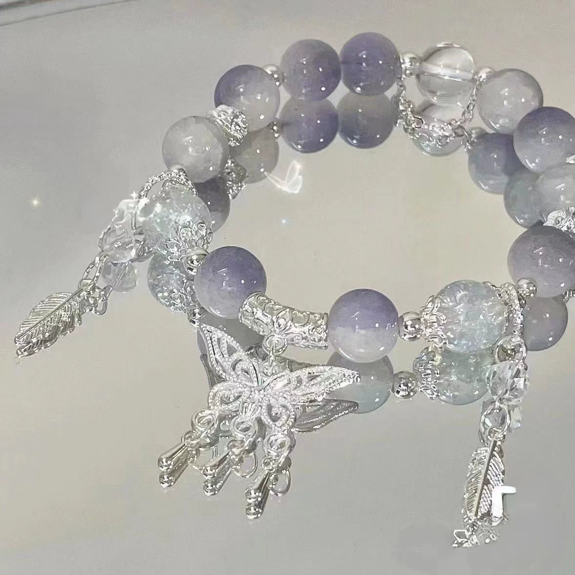 UNI-12311 - Butterfly Charms Beaded - Bracelet