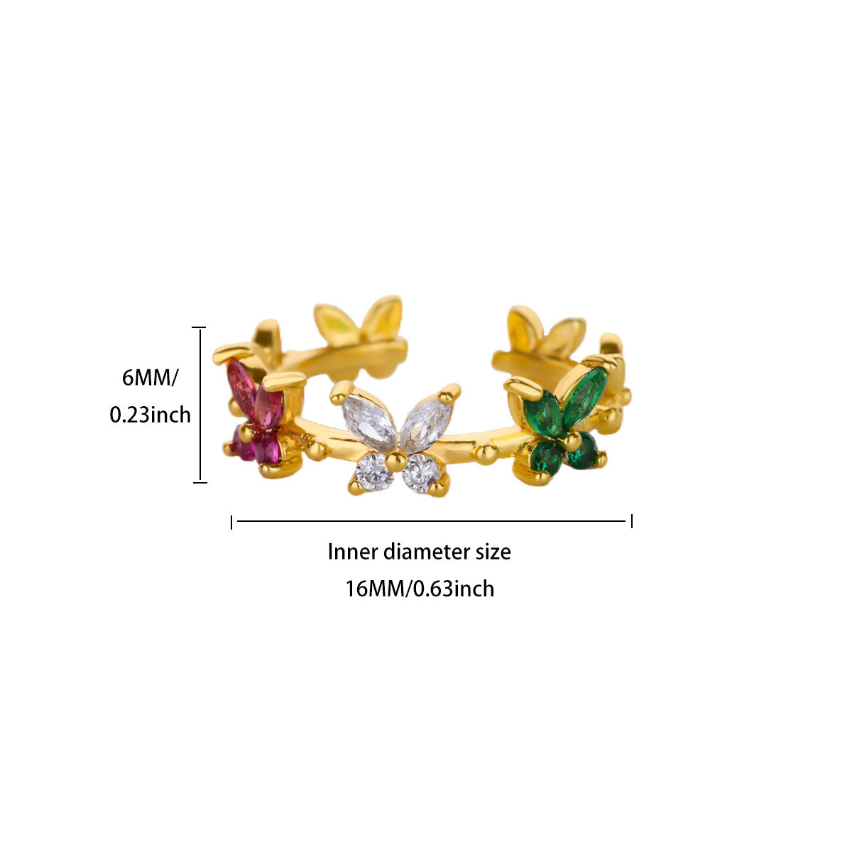 SS-12552 - Multi Gem Series - Ring Style 7