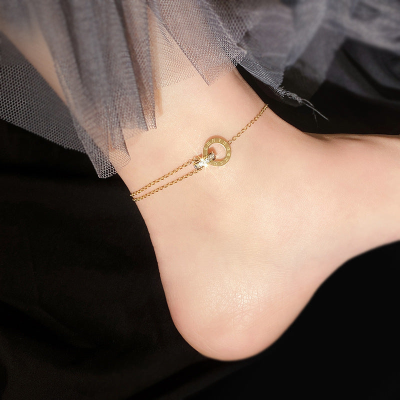 SS-11703 - Interlocking Ring - Anklet