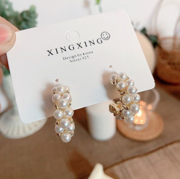 UNI-10998 - Pearly Gold - Earrings