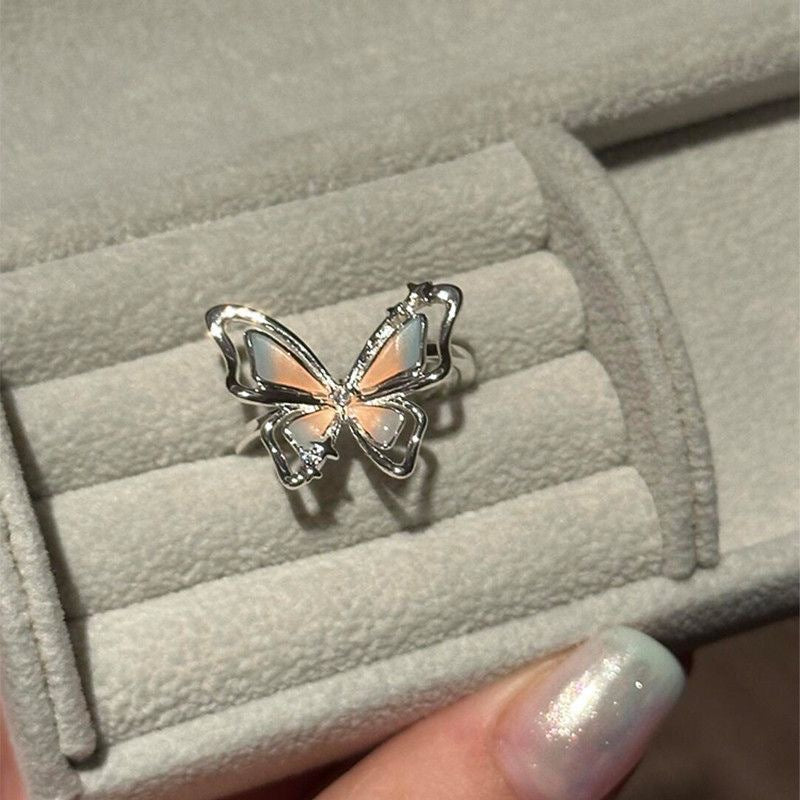 UNI-12328- Beautiful Butterfly Silver - Ring Style 1