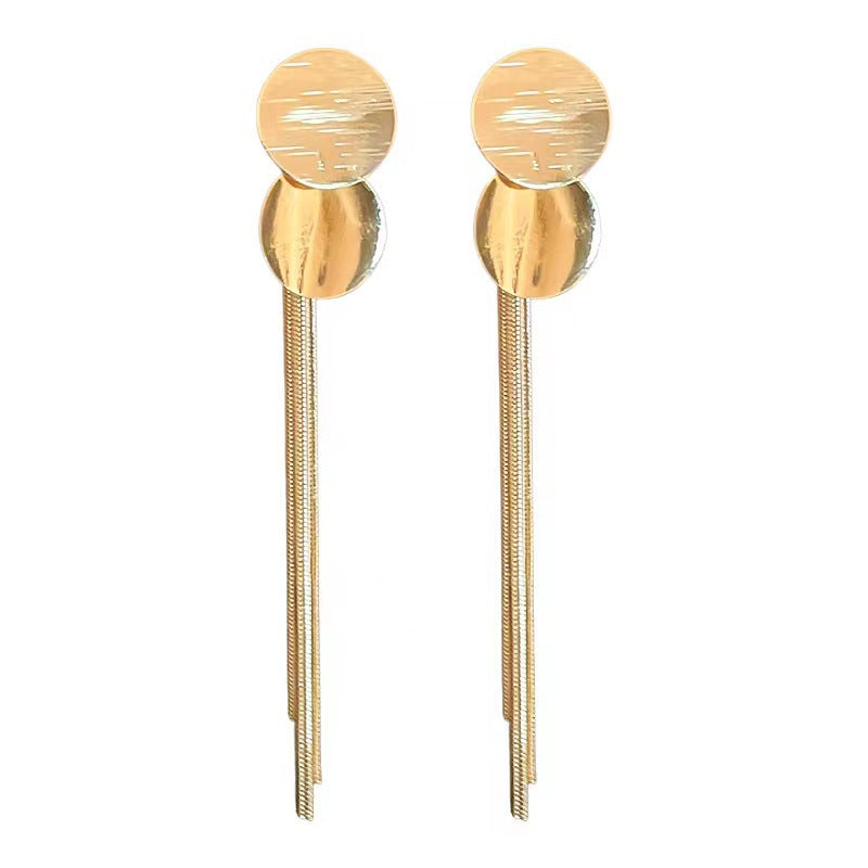 UNI-12123 - Dangling Gold - Earring