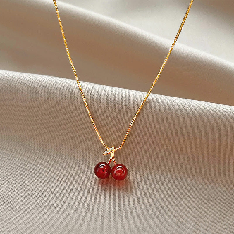 UNI-11246 - Cherry Gold - Necklace