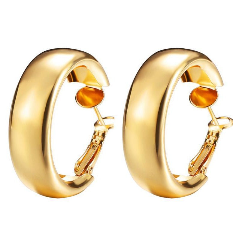 UNI-11009-10 - Foiled Hoop - Earrings