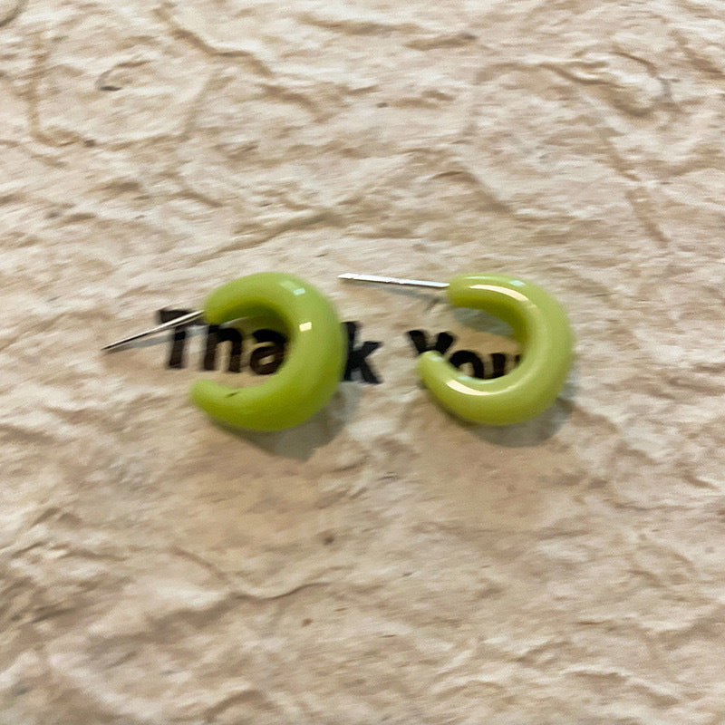 UNI- 11548 - Chunky Avocado Green - Earring