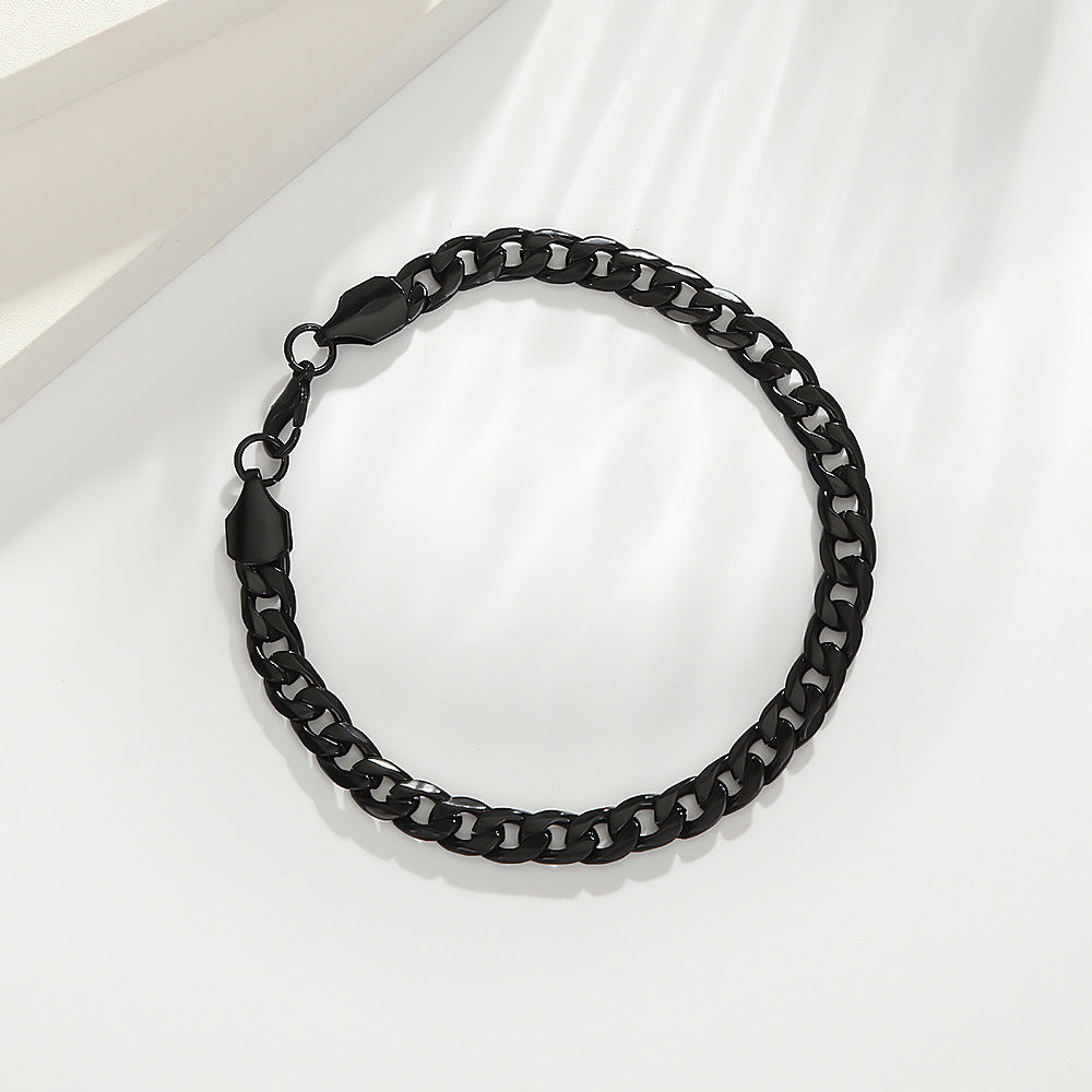 UNI-11311 - Classy Black Chain - Bracelet