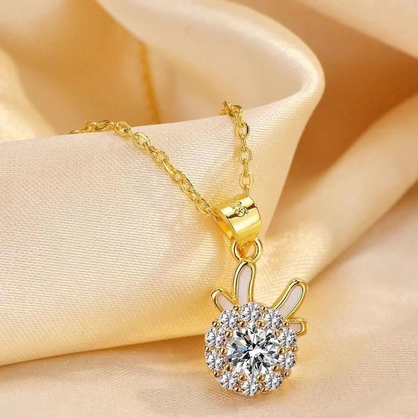 UNI-11046-2 - Deer Diamond Gold - Necklace