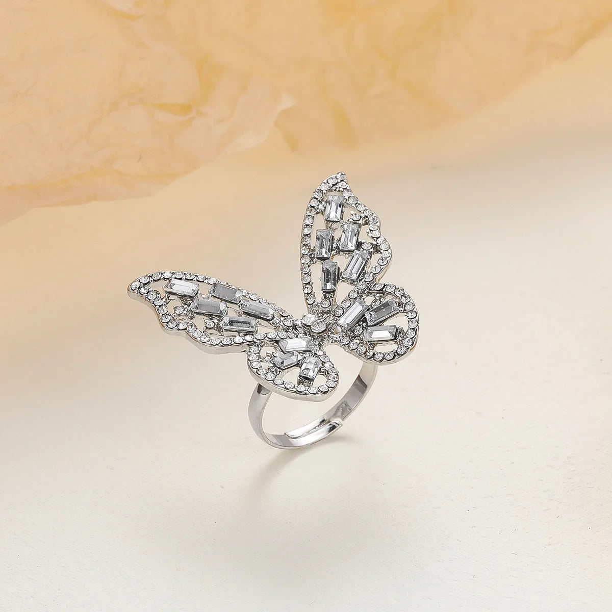 UNI-10166-8 - Diamond Butterfly - Ring