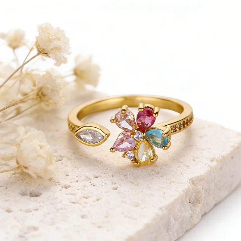SS-12553 - Multi Gem Series - Ring Style 8