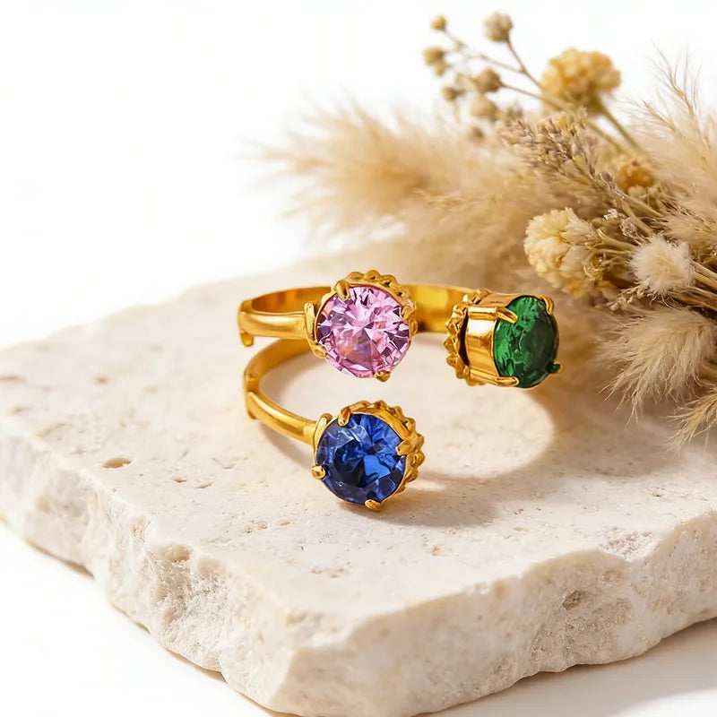 SS-12550 - Multi Gem Series - Ring Style 5
