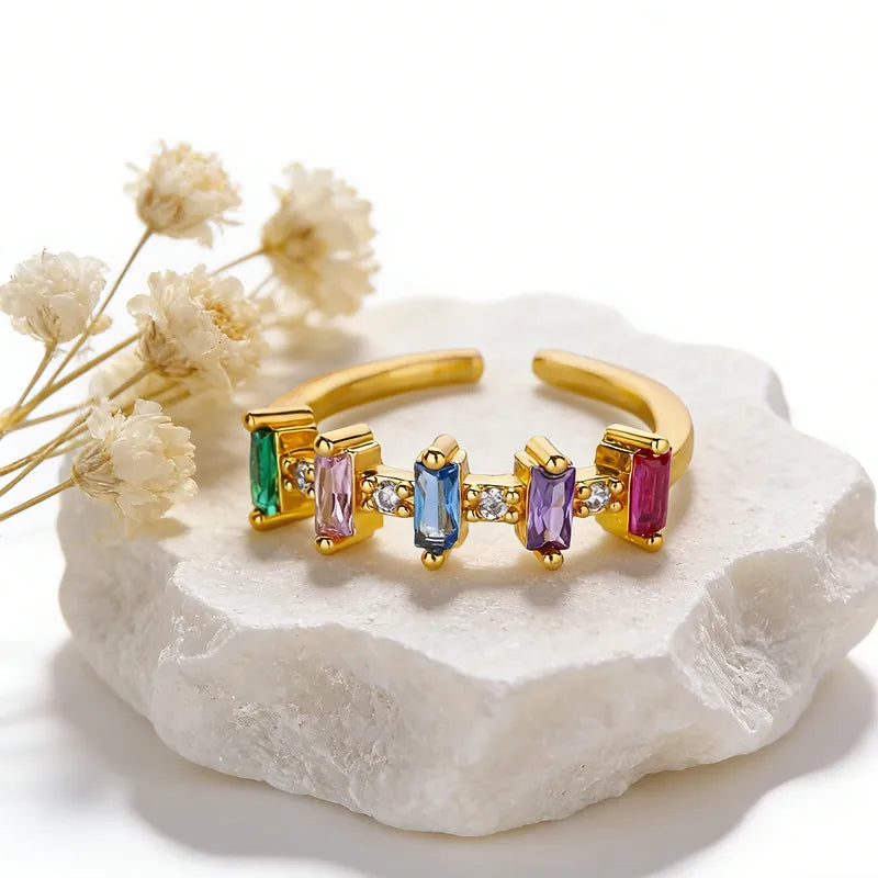 SS-12551 - Multi Gem Series - Ring Style 6