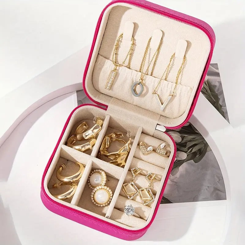 JJ - 11004 - Hot Pink - Jewelry Box