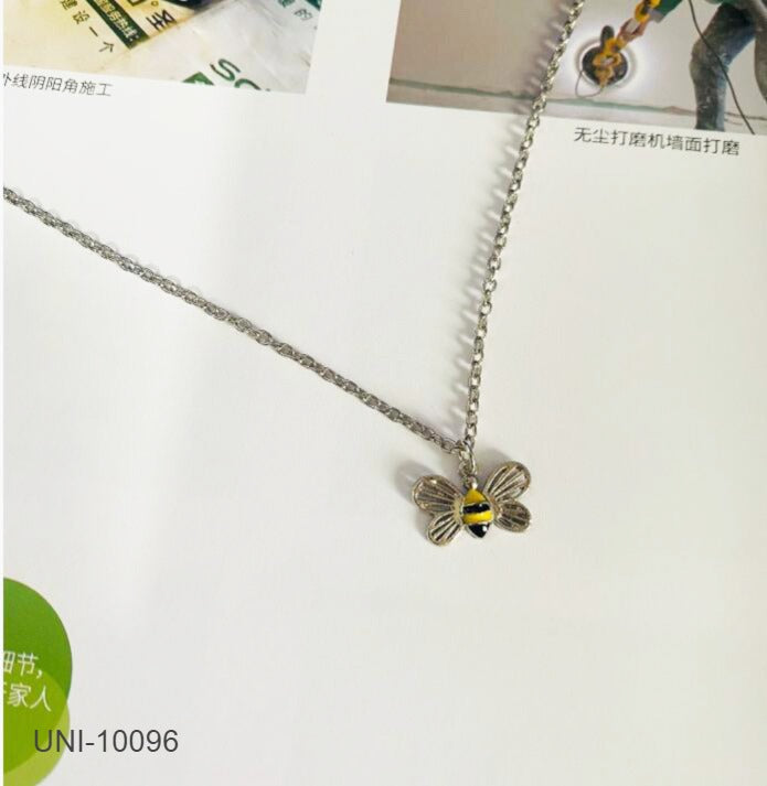 UNI-10096 - Honey Bee Silver - Necklace
