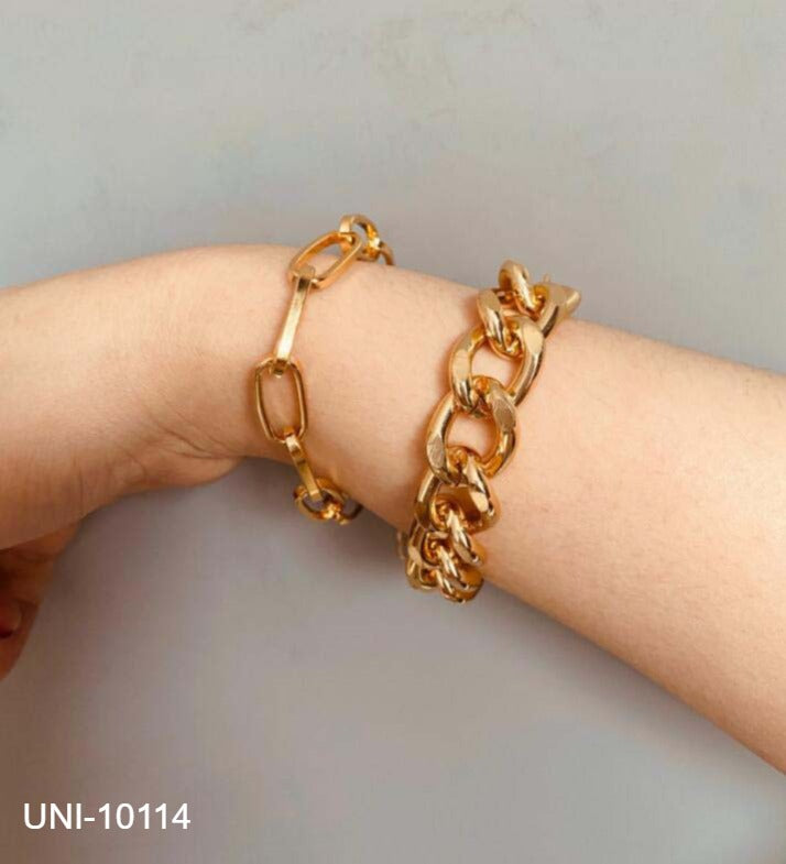 UNI-10114 -  Classy Gold Glam Chain  - Bracelet