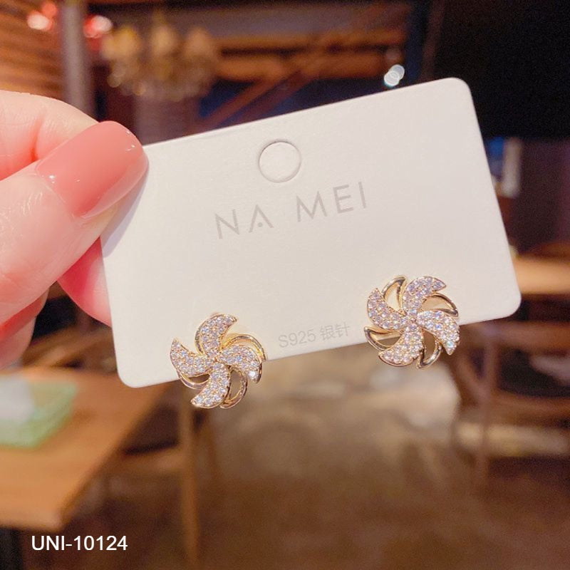 UNI-10124 - Blinky Wind Sparkles Gold - Earring