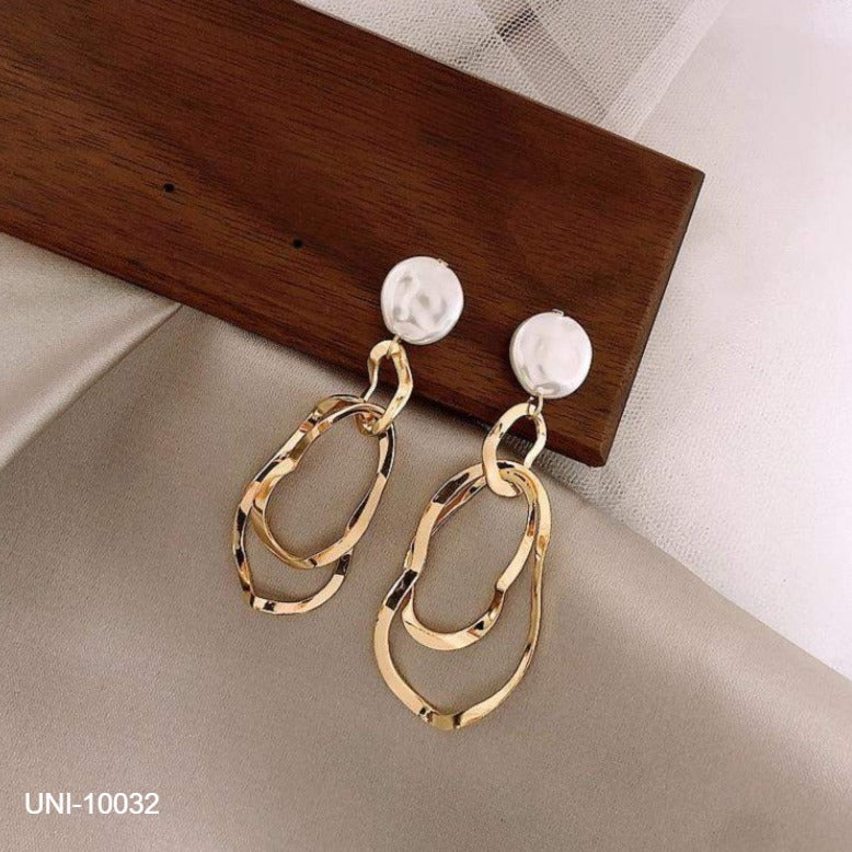 UNI-10032 - Twisted Layered - Earring
