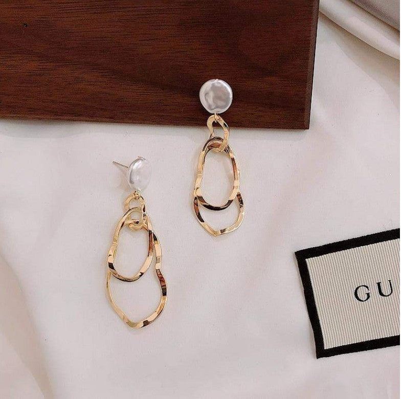 UNI-10032 - Twisted Layered - Earring
