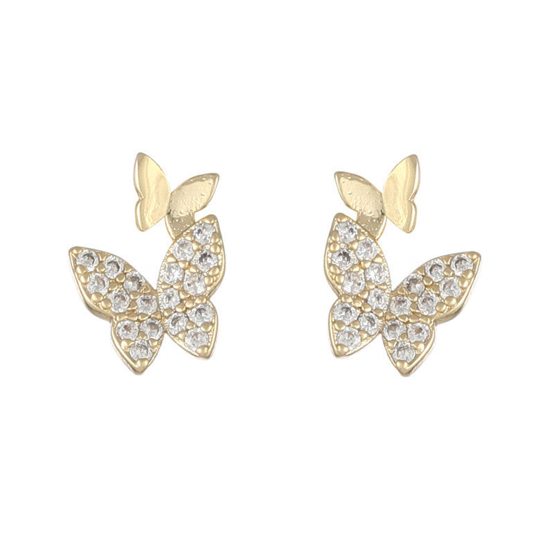 UNI-10040 - Foiled Blinky Butterfly - Earring