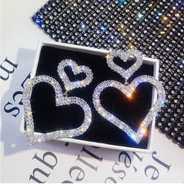 UNI-10044 - Sparkle Diamonds Heart - Earring
